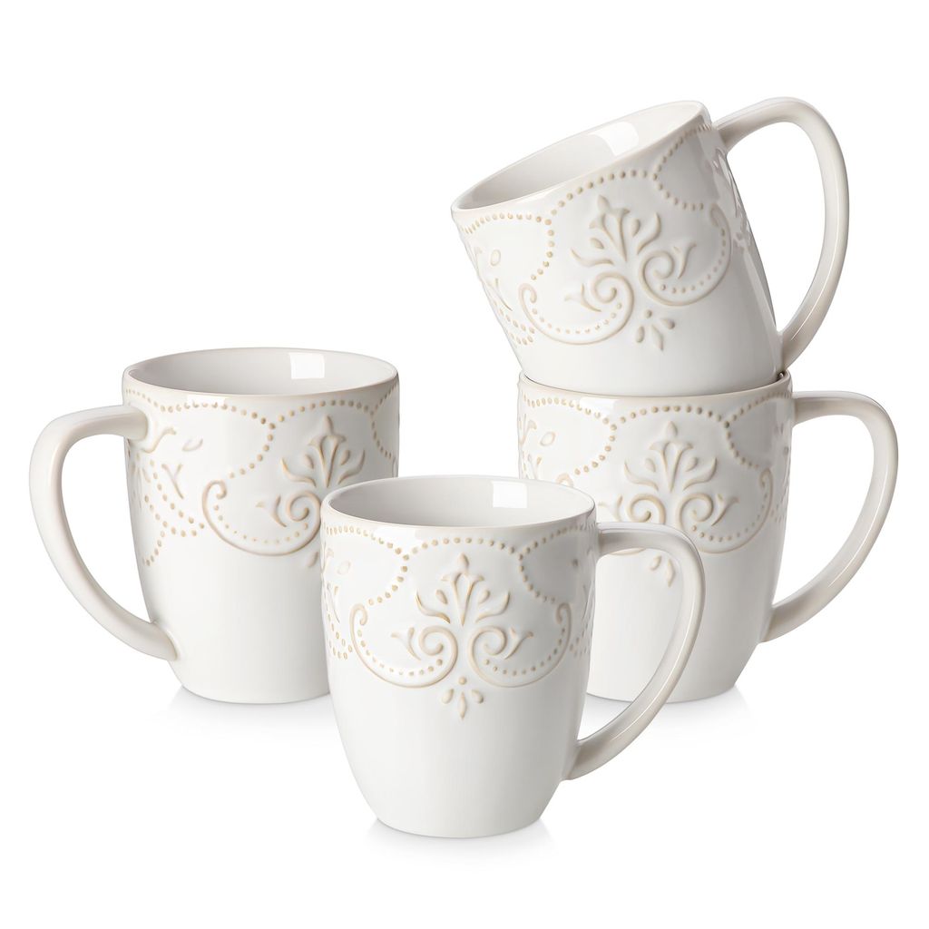VANCASSO Becher Set, 4-tlg Steingut Tassen, 420ml Produktbild 