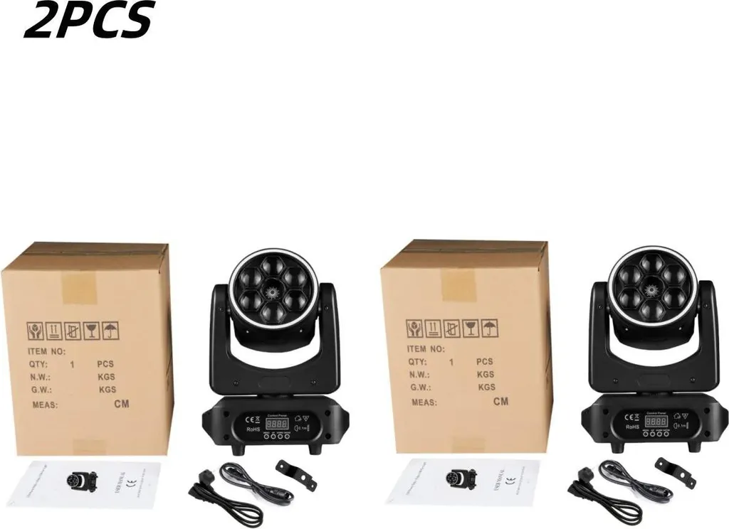 Pack 2 Lyres LED Moving Head Light pour Éviter les Éclairages Fixes - 2