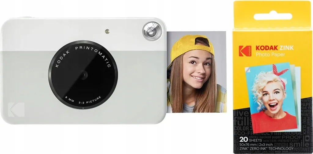 Appareil Photo Instantané Numérique Kodak Printomatic Gris + 20 Vues