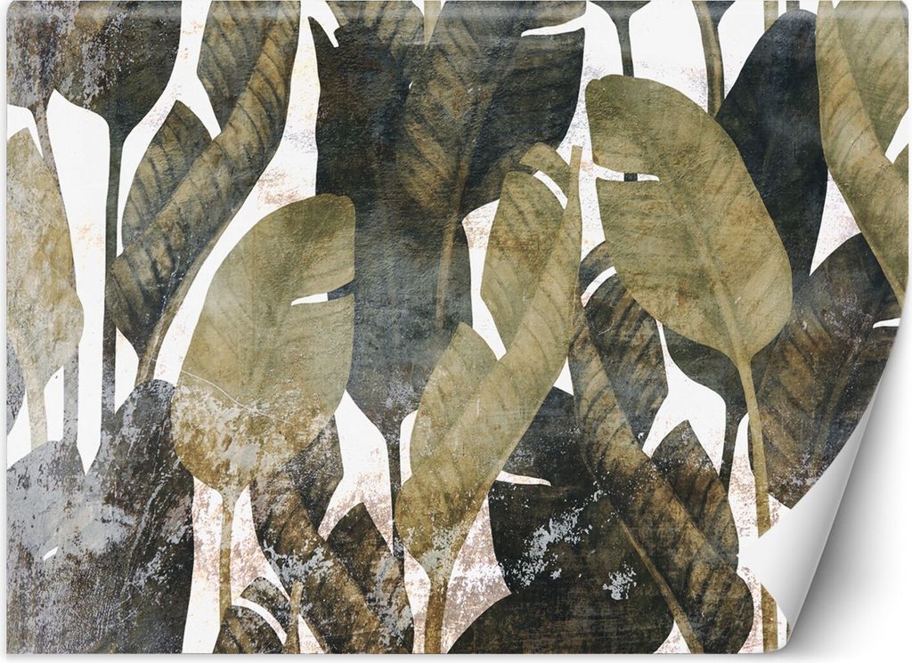 Vlies fototapete Bananenblätter 450x315 cm Feeby Grün inkl. Kleber einfache Montage