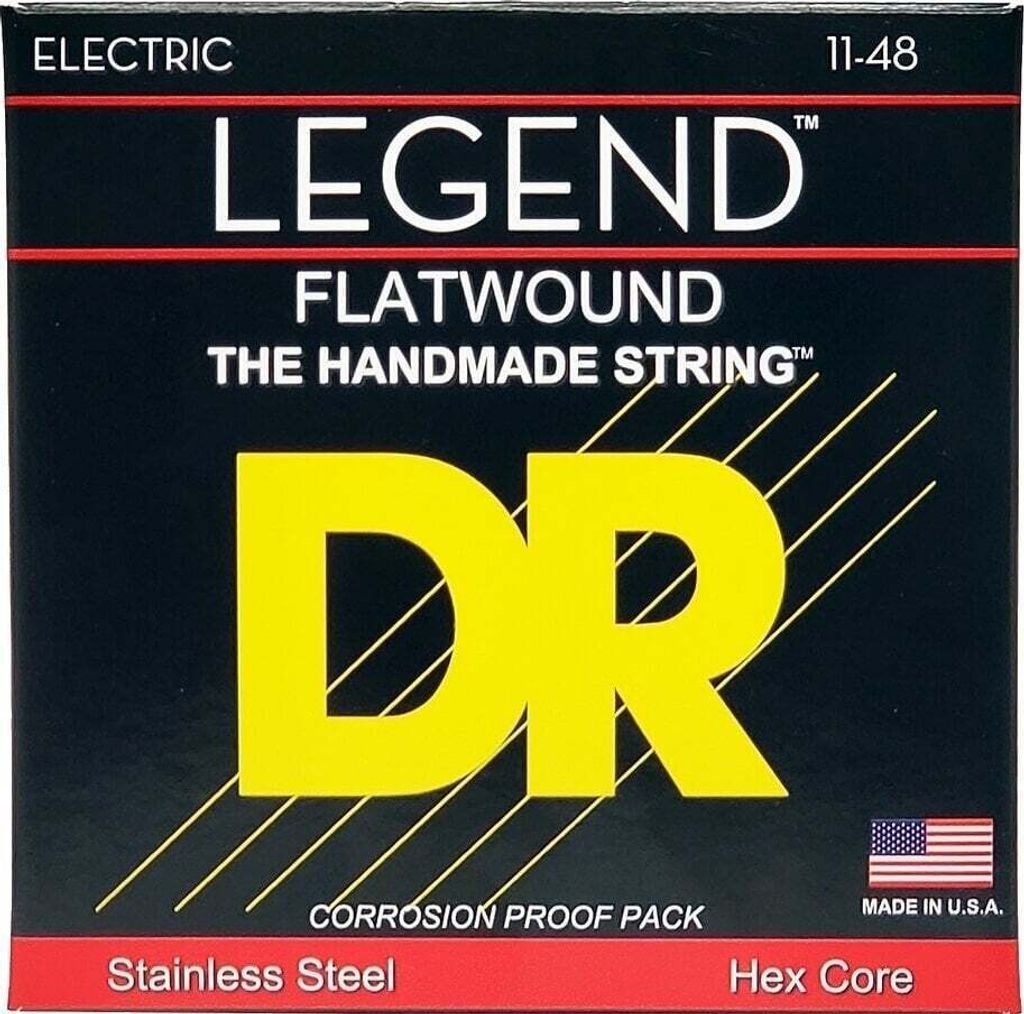 DR Strings Legend Flatwound Light 11-48 Saiten für E-Gitarre