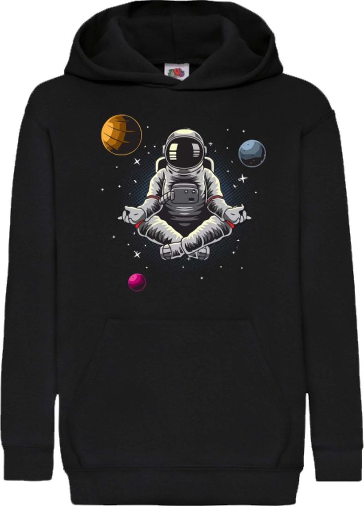 Kinder Kapuzenpullover Nasa Space Theme Nasa 006, 7-8 Jahr - 128 / Schwarz