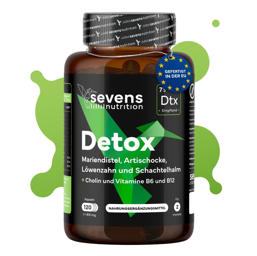 Mariendistel Kapseln mit Artischocke Löwenzahn und Cholin 120 Kapseln – Sevens