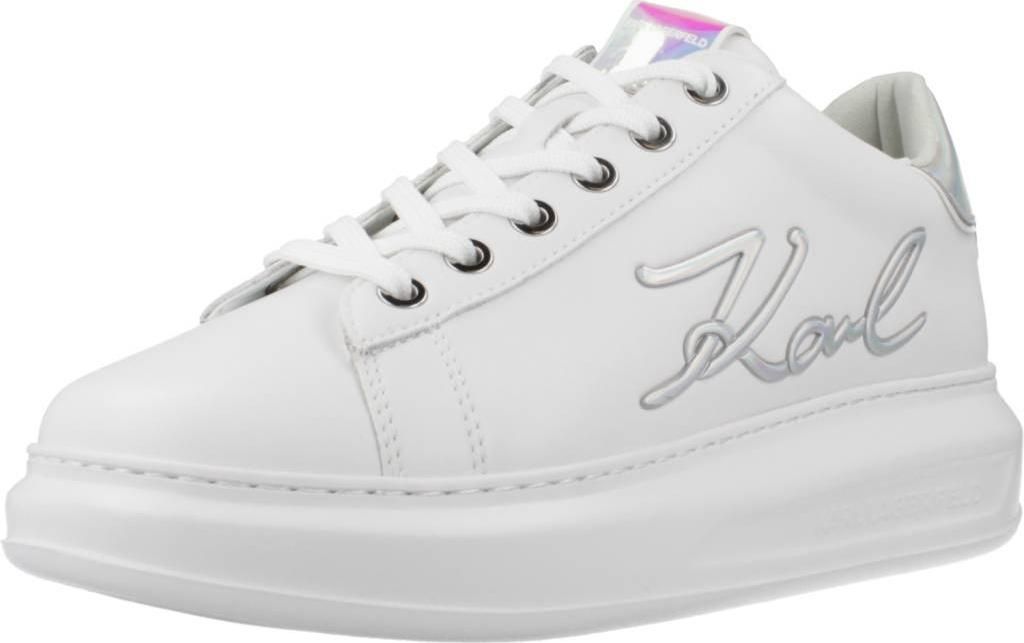 KARL LAGERFELD KAPRI SIGNIA LACE LTHR Weiß