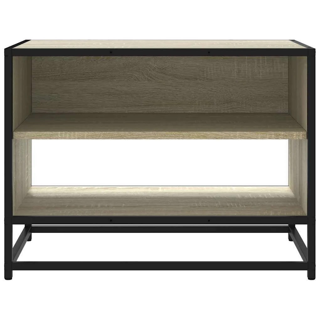 Mobile Porta TV Design Industriale Rovere Sonoma e Metallo 61 cm - 4