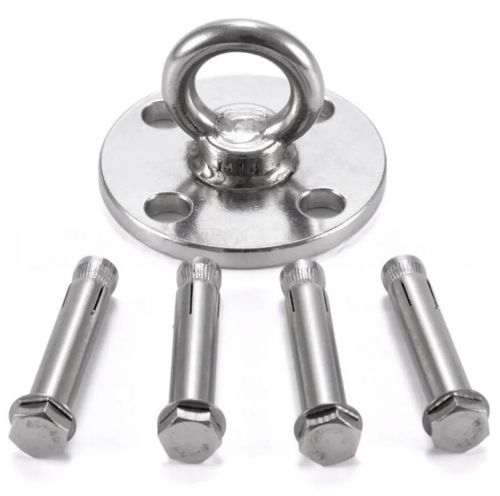 Ancrage pour Yoga Aérien en Inox avec Kit de Montage pour Plafond