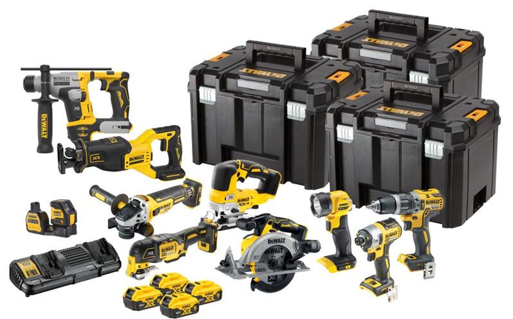 DeWalt combi-set 18V DCK1012P4T (bevat: DCD796, DCF887, Productafbeelding 