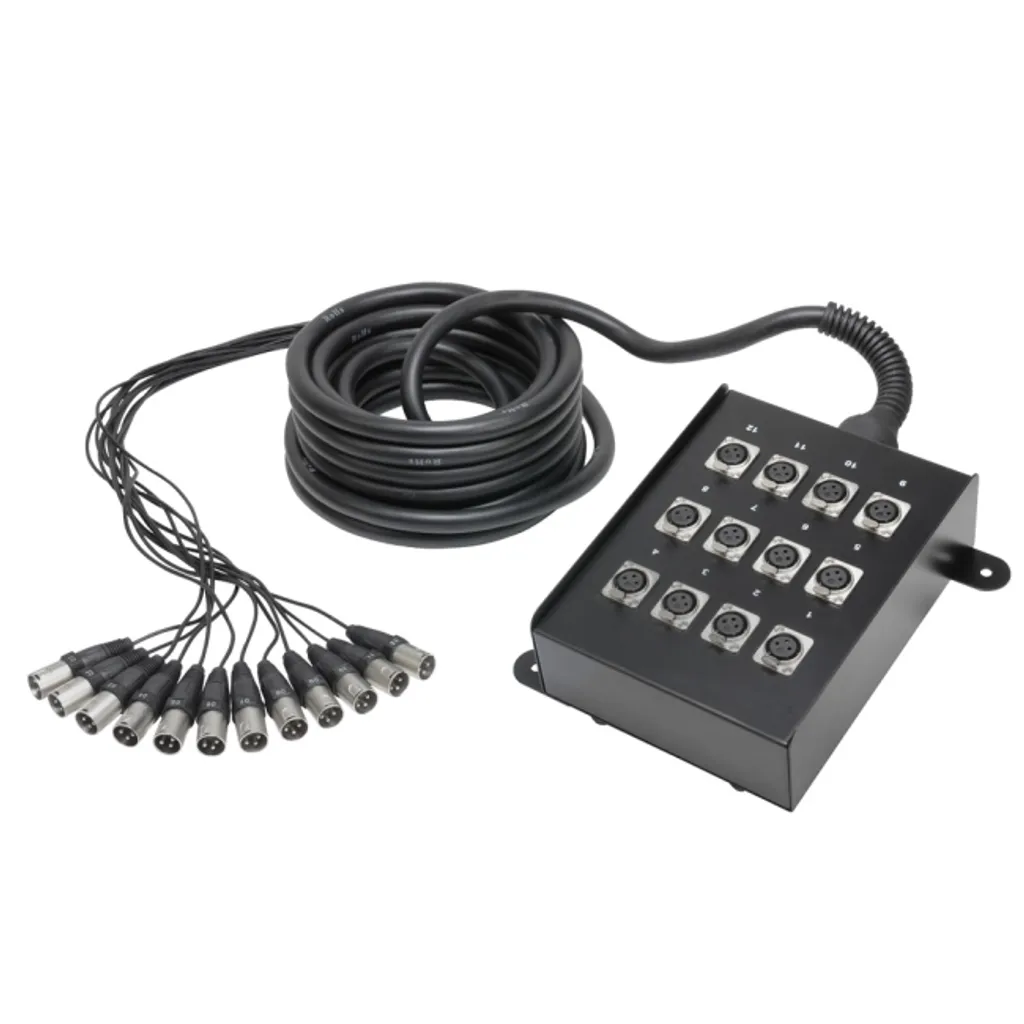 Multicâble Blindé Adam Hall K 12 C 10 avec Connecteurs XLR Haute Qualité
