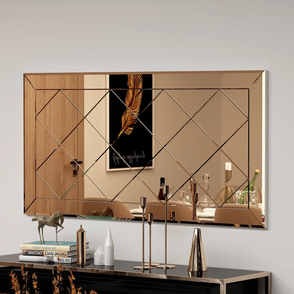 Miroir Bronze Zeora 60x120 cm : Solution Design pour Murs Vides et Sombres