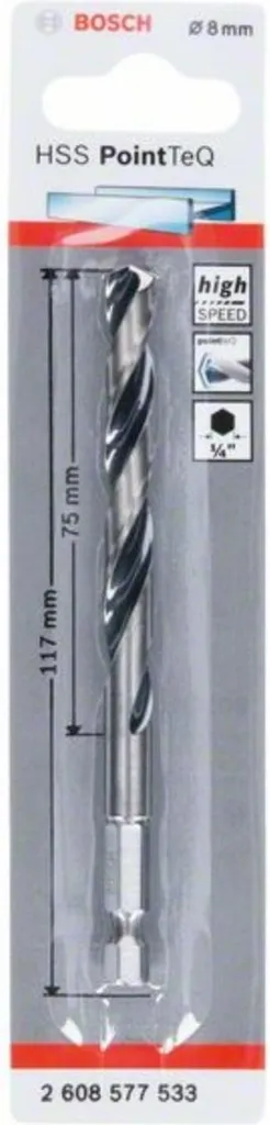 Bosch PointTeQ 8,0 mm HSS - La Punta da Metallo che Non Ti Abbandona