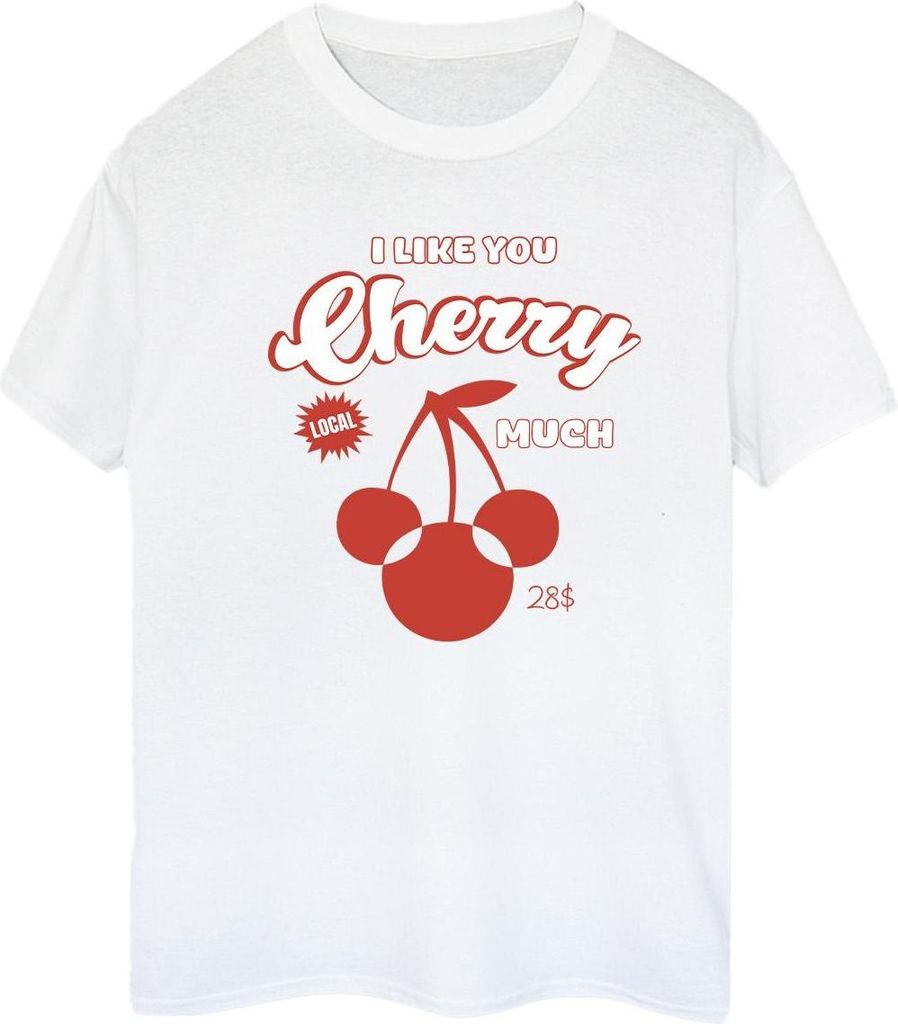 Disney - "Cherry Much" T-Shirt für Damen BI54048 (L) (Weiß)