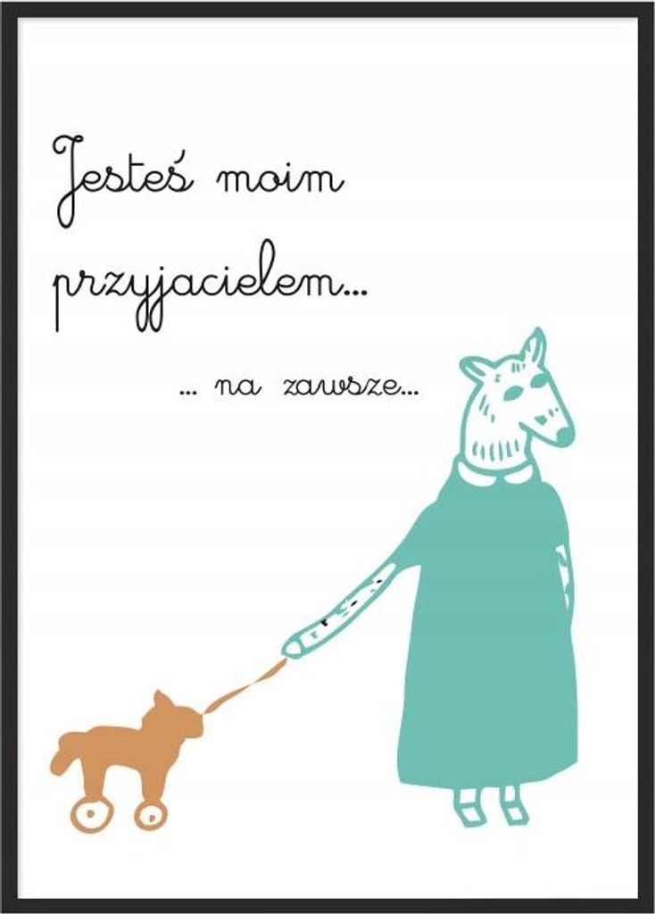 Bildplakat im Rahmen, A4 cm, Freund, PD029