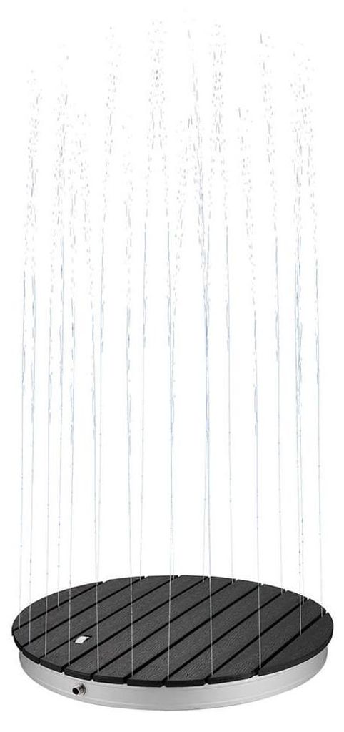 HOME DELUXE WPC Bodendusche CALIA Anthrazit - ⌀ 70,5 cm | Produktbild 