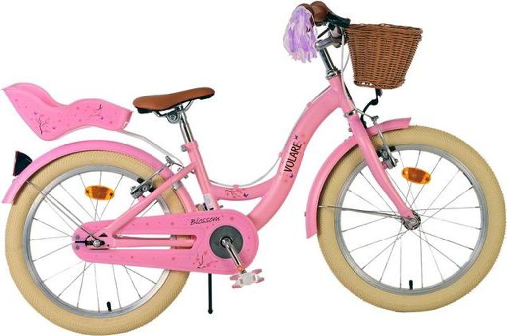 Volare Blossom Kinderfahrrad - Mädchen - 18 Zoll - Rosa - Produktbild 