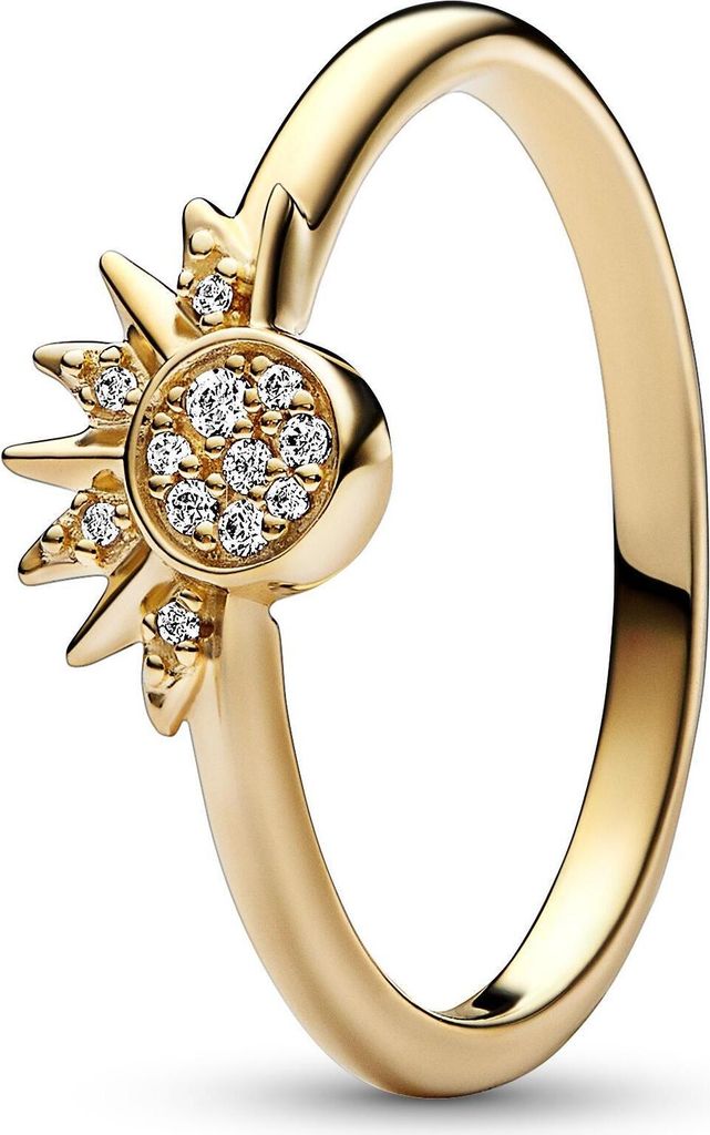 Pandora Himmlisch Funkelnder Sonnenring 162674C01 Damenring, Ringgröße:58