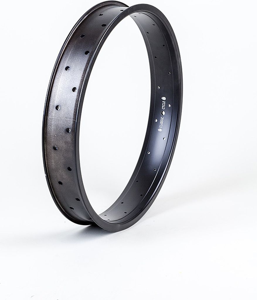 Jante alu 20 pouces 67 mm noire, double paroi Image du produit 
