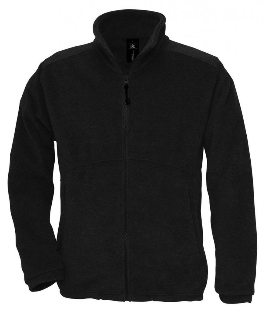 B&C - "Icewalker+" Fleece Durchgehender Reißverschluss für Herren - Für Außen FK2032 (XL) (Schwarz)