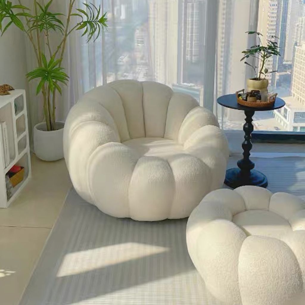 Drehbarer Sessel sofa Lounge-Sessel mit Hocker im Produktbild 3