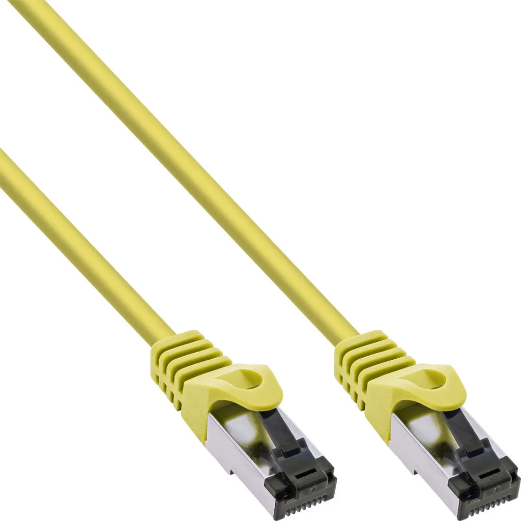 InLine Cavo Patch Cat 8.1 3m Giallo S/FTP PiMf 2000MHz Halogen-free