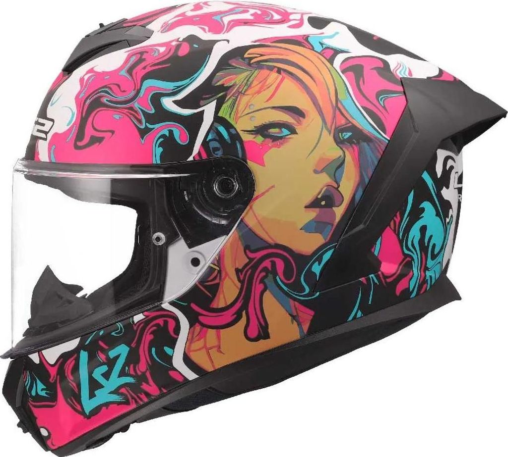 LS2 Integralhelm FF820 Rapid III Cyberg Türkis S