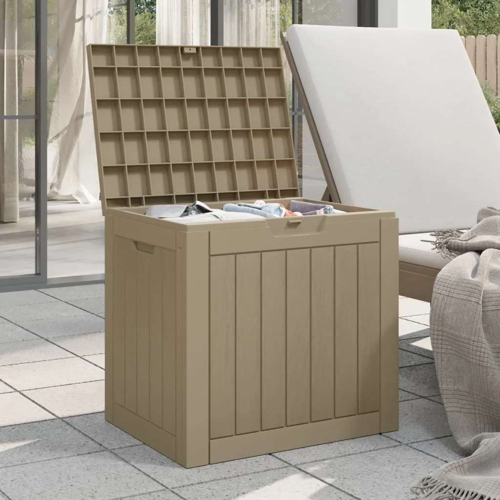 Boîte de rangement de jardin en Polypropylène Gris - Format Compact - 3