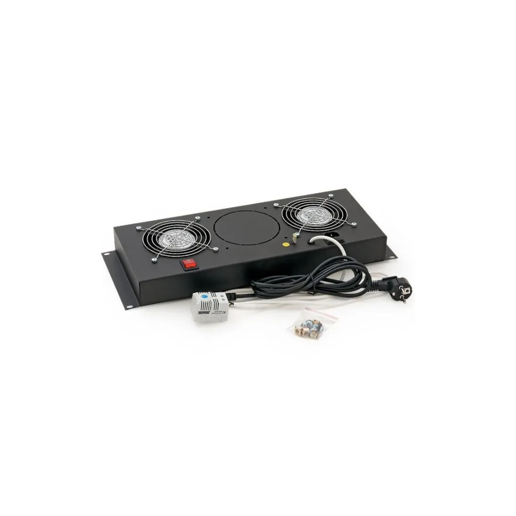 Unité de ventilation 4U 19 pouces verticale 2 ventilateurs silencieux