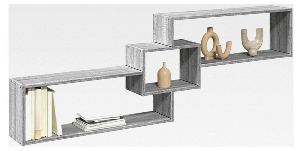 Wandschrank, 158 x 18 x 53 cm, Grau Sonoma Holzwerkstoff