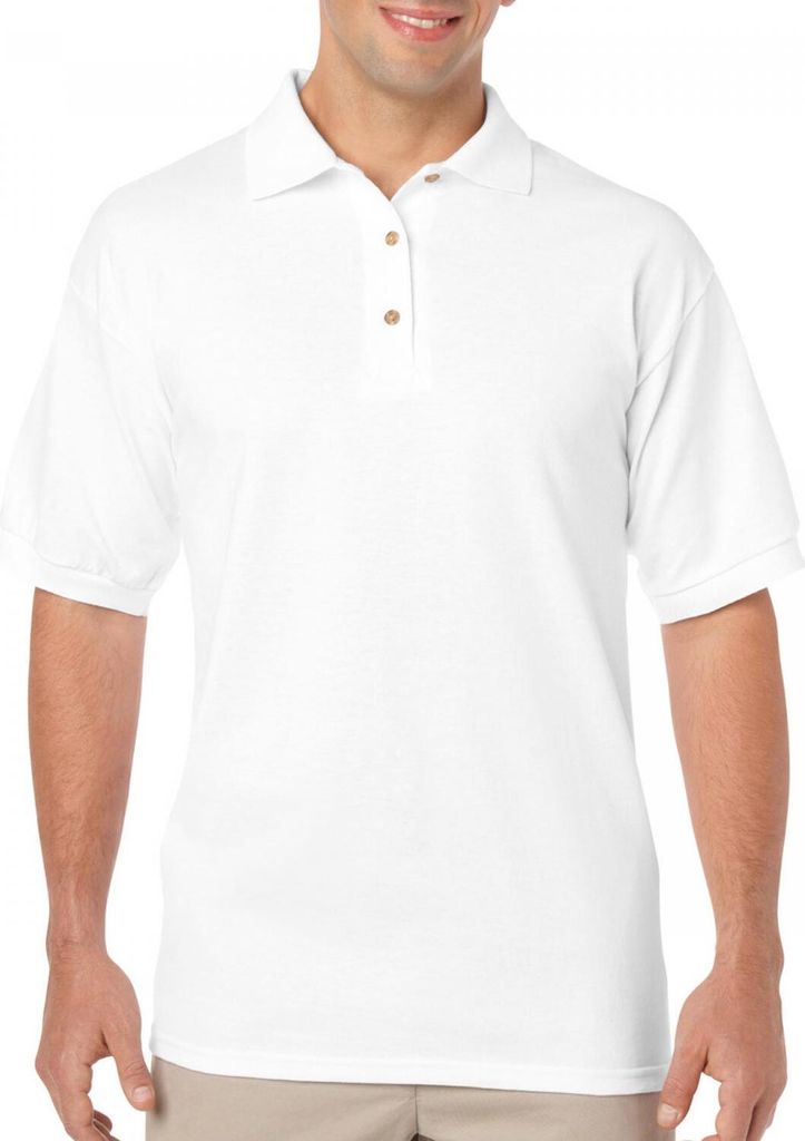 Gildan 8800 | Herren Jersey Poloshirt - Farbe: White - Größe: M