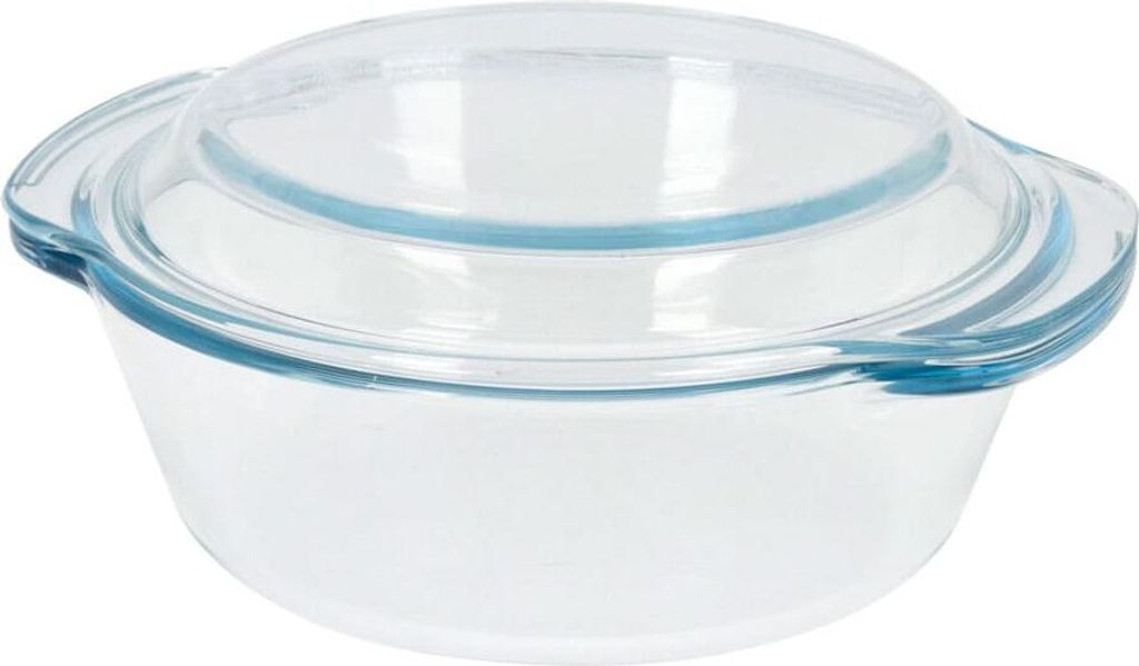 Plat Rond Verre Couvercle Cuisson Et Conservation Image du produit 
