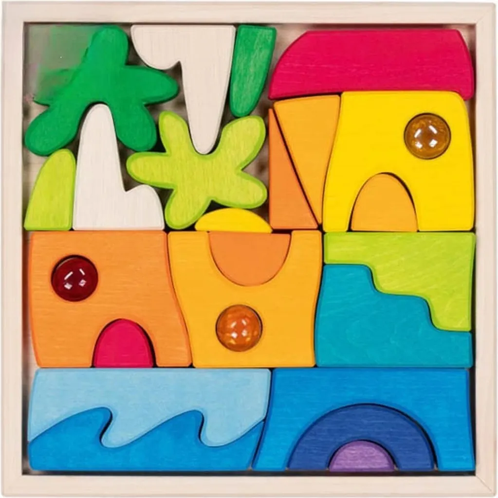 Puzzle Paysage Honolulu avec 3 Pierres Scintillantes Décoratif 1000 Pièces