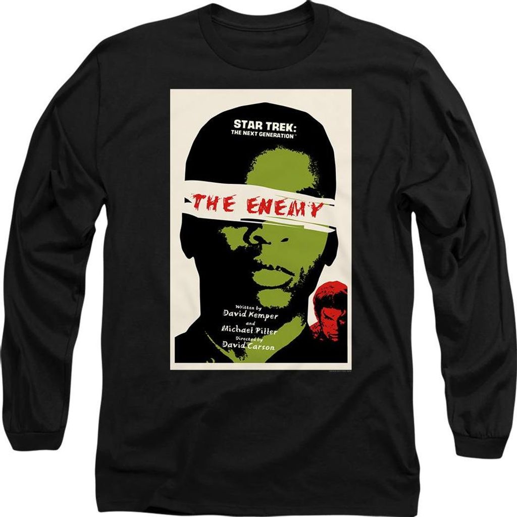 Star Trek - "The Next Generation Season 3 Episode 7" T-Shirt für Herren/Damen Uni TV9895 (S) (Schwarz)