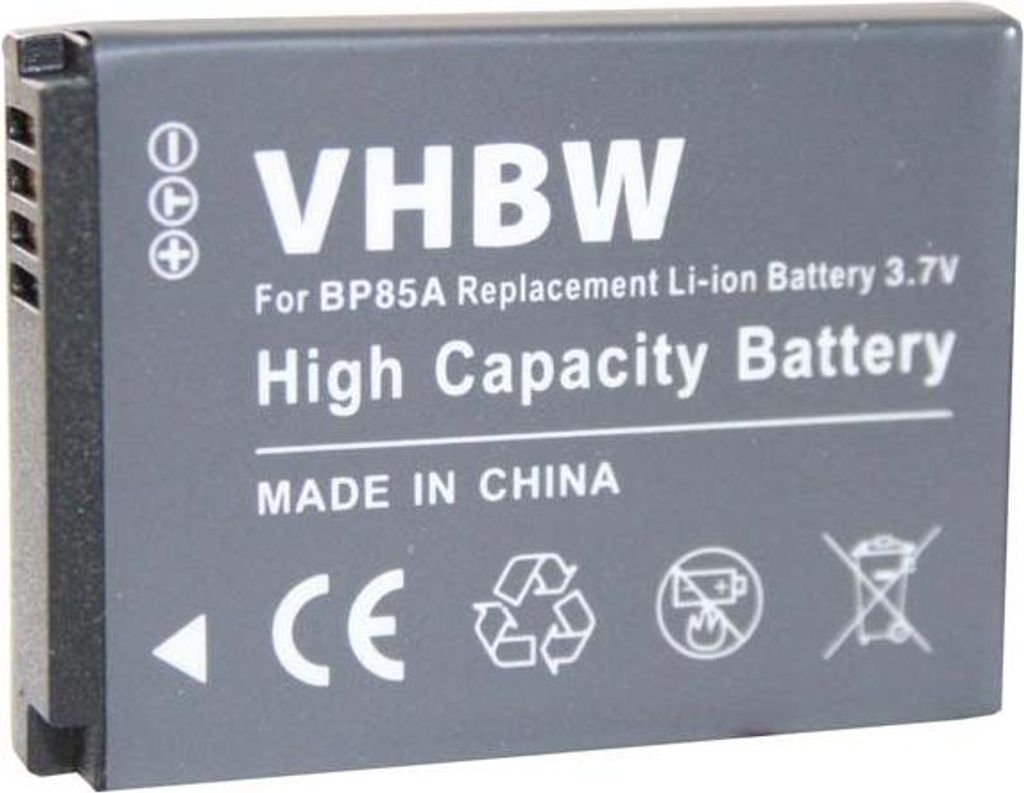 vhbw Akku Ersatz für Samsung IA-BP85a, EA-BP85a, BP85a, Produktbild 