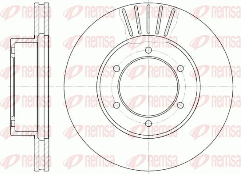 Disque de frein haute performance REMSA 6501.10 pour 4 Runner