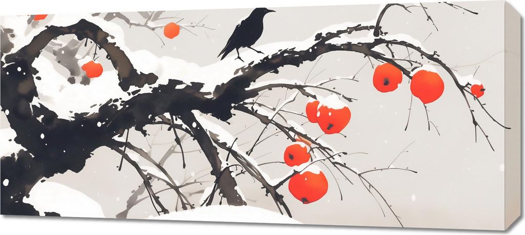 Bild 90x40cm Östliche Aquarell