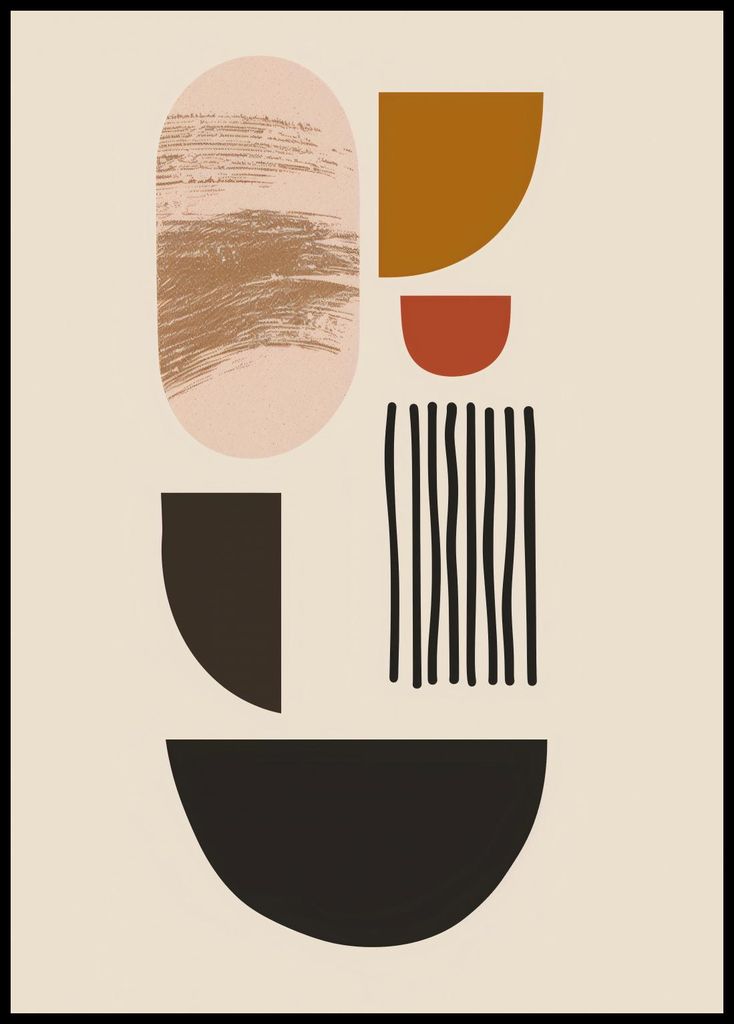 Plakat 67,5x95cm Textur und Pastell