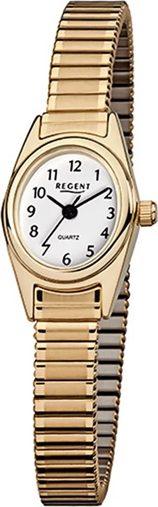 Montre femme Regent F-263 acier inoxydable et bracelet doré luxe