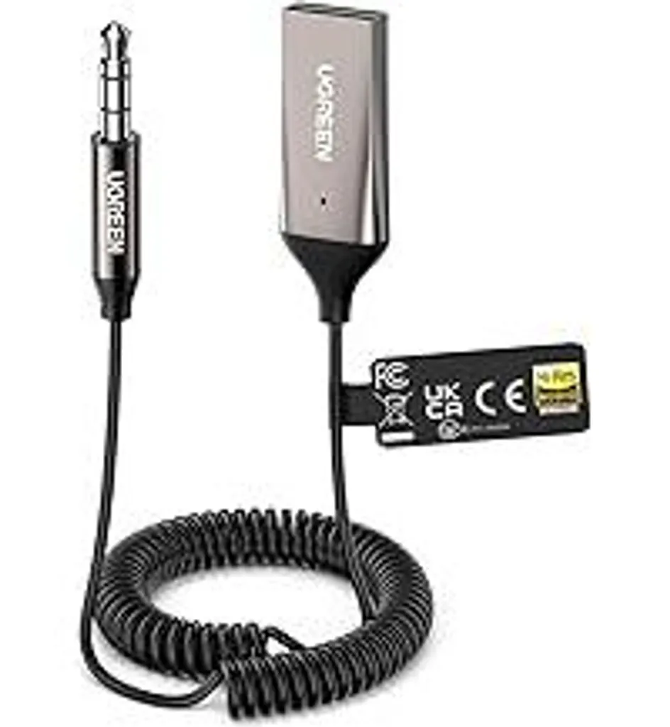 Ricevitore Bluetooth 6.0 UGREEN LDAC per Auto Jack 3.5mm Hi-Res