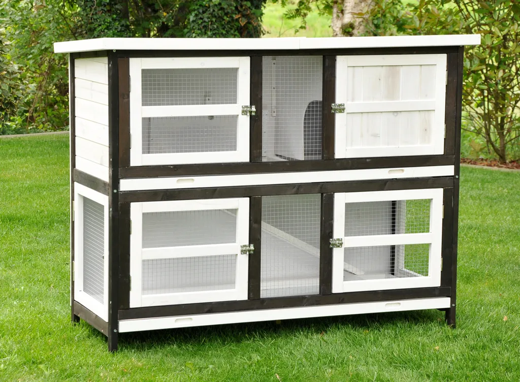 Clapier Frederik Kombi pour Petits Animaux - Système Modulable en Bois