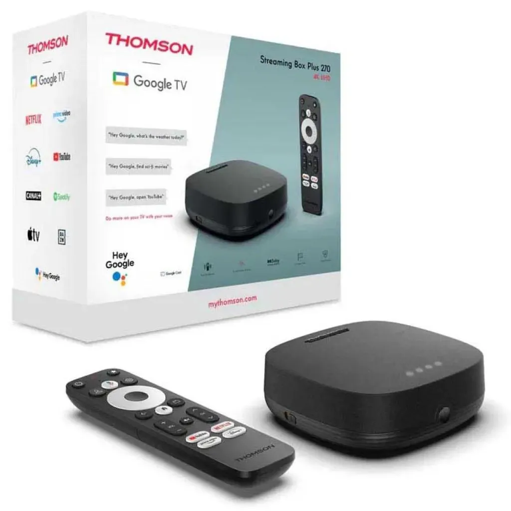 Thomson Streaming Box Plus 270W - Boîtier Android 4K UHD avec Google TV - 3