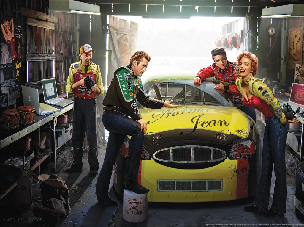 SunsOut Puzzle Eternal Speedway 1000 Pièces : Course Automobile Rétro