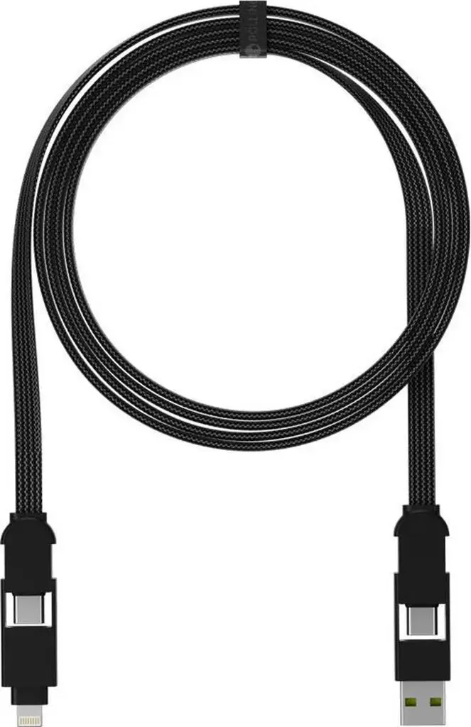Câble Robuste Anti-nœud inCharge X Max Noir pour Charger tout Appareil