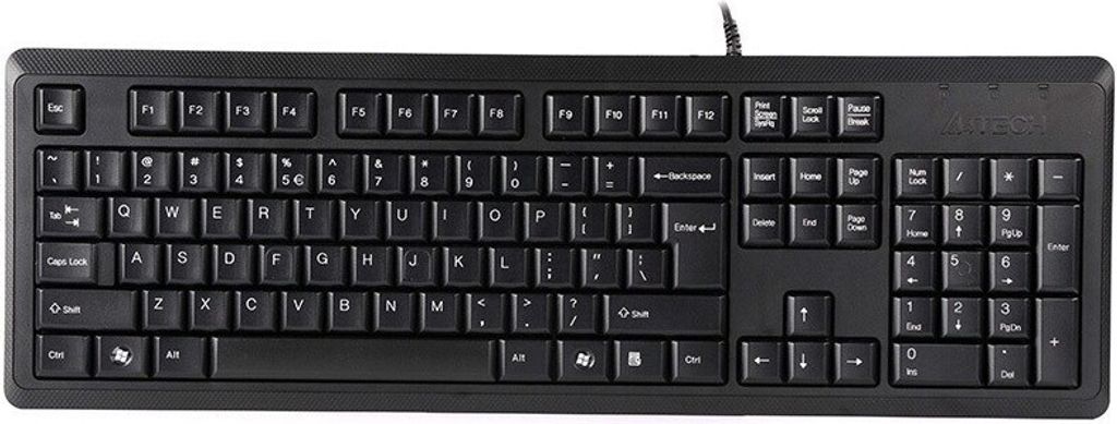 A4Tech KR-92, klawiatura CZ/US, klasyczna, odporna na Obrázek produktu 