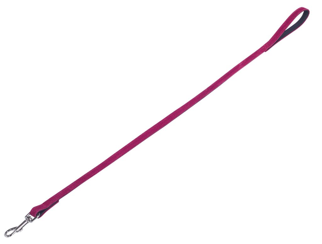 Nobby Leine "VELOURS" L: 100cm; B: 14mm, Kirsche (Gerbera)