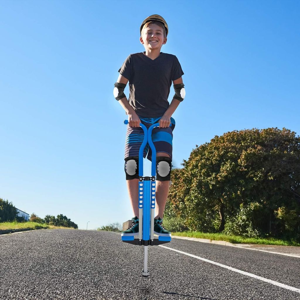 Blauer Pogo Stick für Kinder Produktbild 