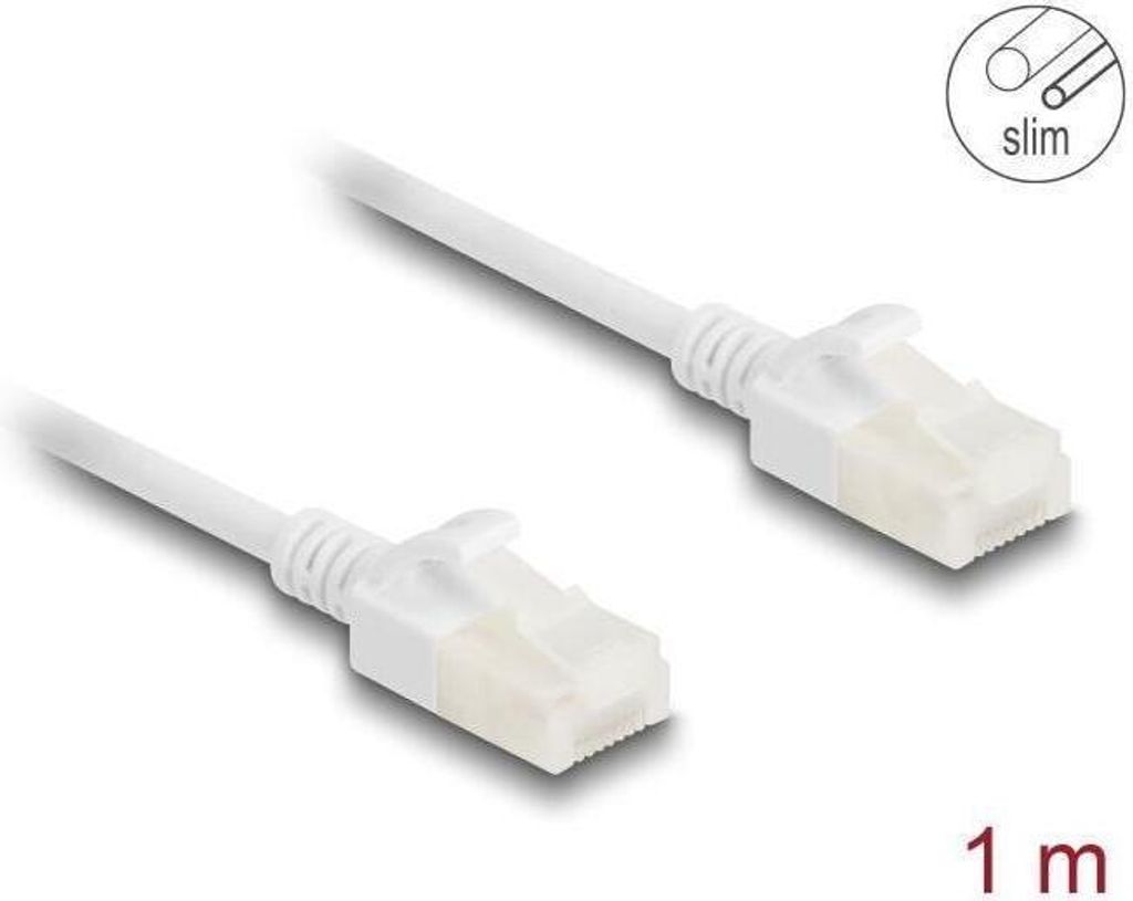Delock RJ45 Netzwerkkabel Cat.6A Stecker zu Stecker mit Produktbild 