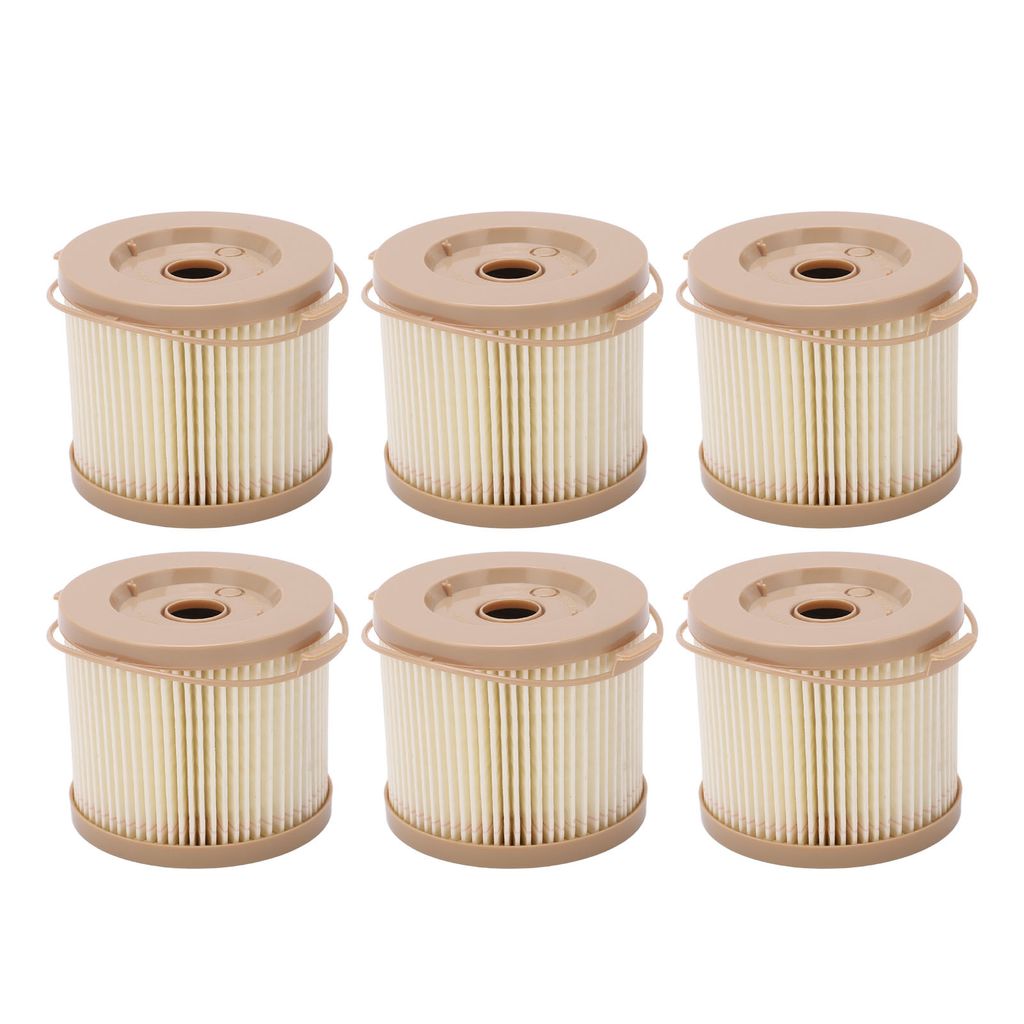 Six identical fuel filter water separator oil-water filter kits are arranged in two rows of three on a white background.