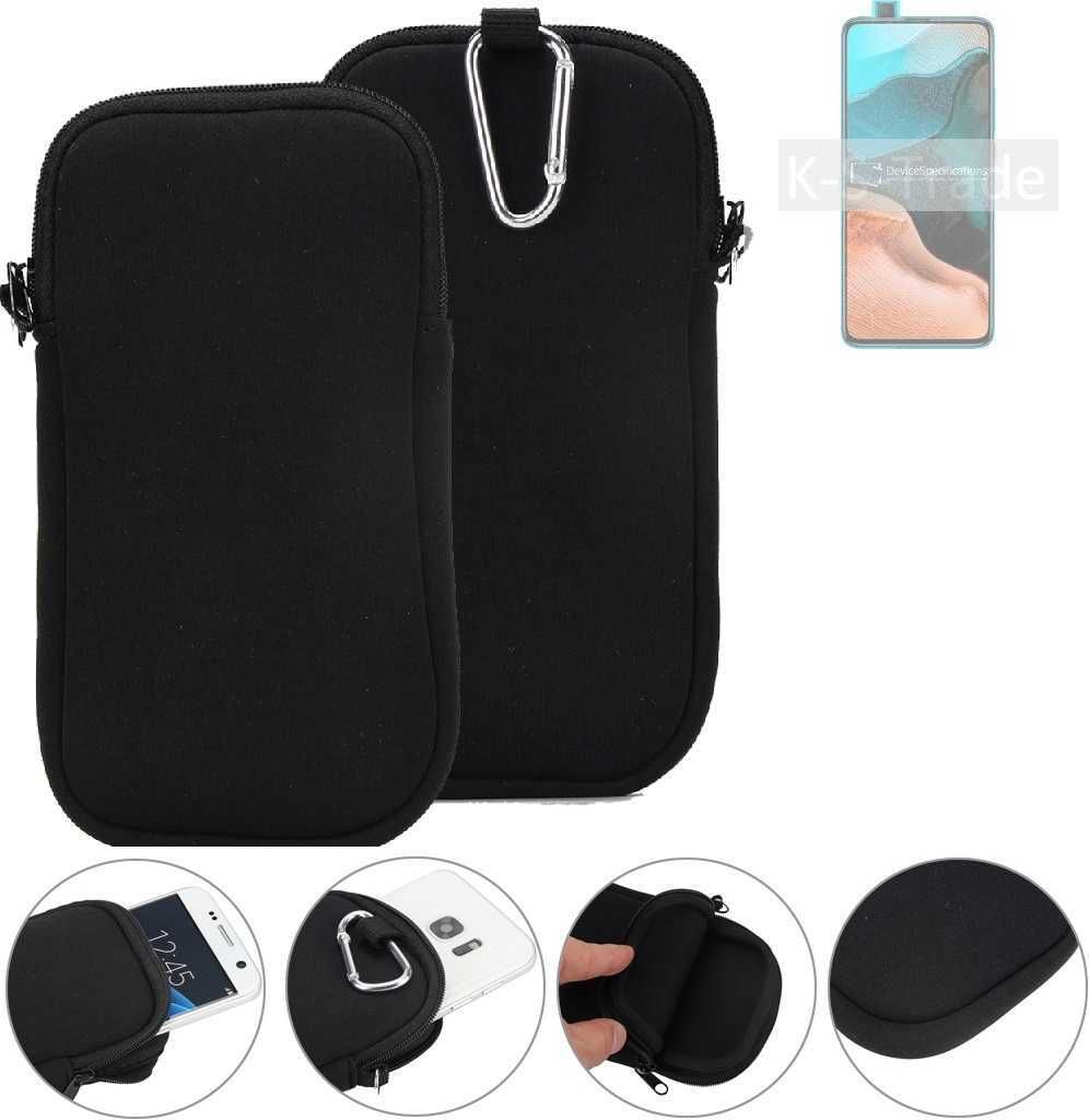 K-S-Trade Neopren-Hülle Handyhülle kompatibel mit Xiaomi Redmi K30 Pro Zoom Schutzhülle Neoprenhülle Sleeve Schutz-Hülle Gürtel Tasche Case