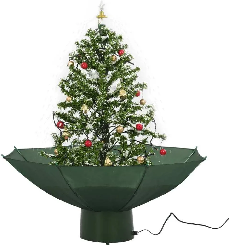 Sapin de Noël artificiel sans perte d'aiguilles 75 cm enneigé vidaXL