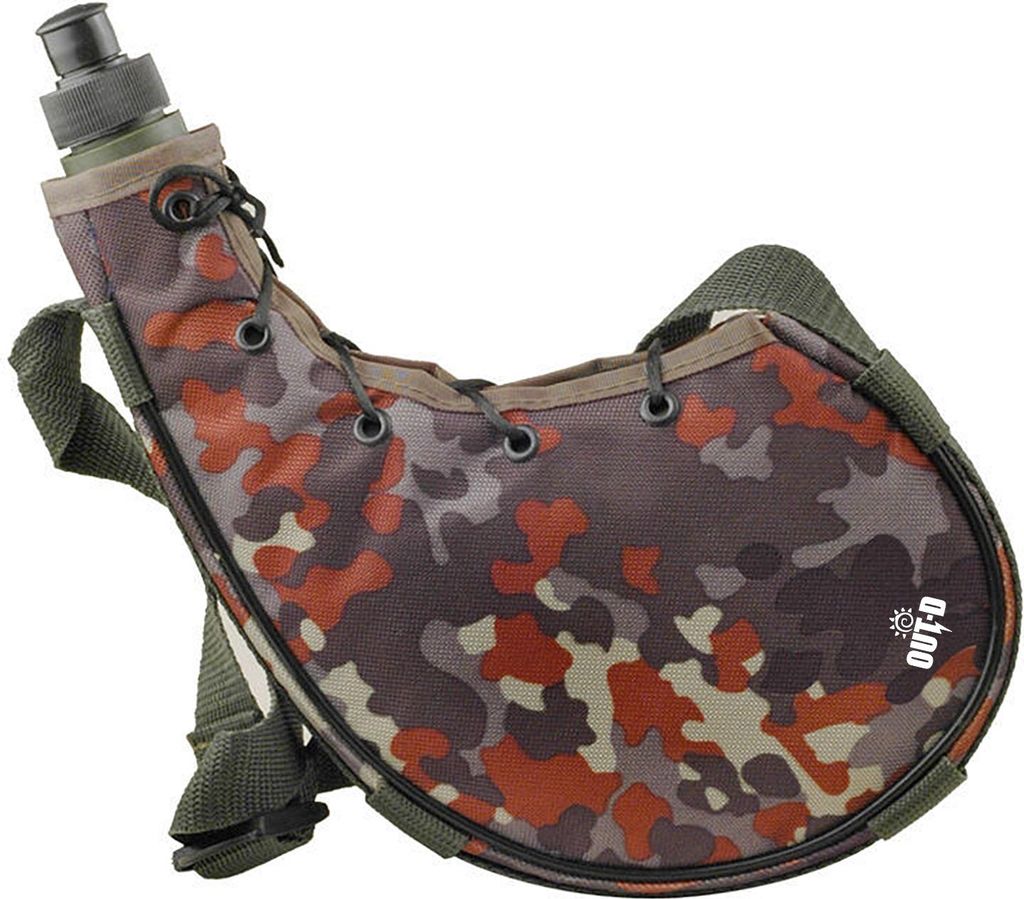 Outdoor-Wasserflasche 800 ml Wasserflasche Sportflaschen mit Schultergurt für Wanderungen und Rucksacktouren