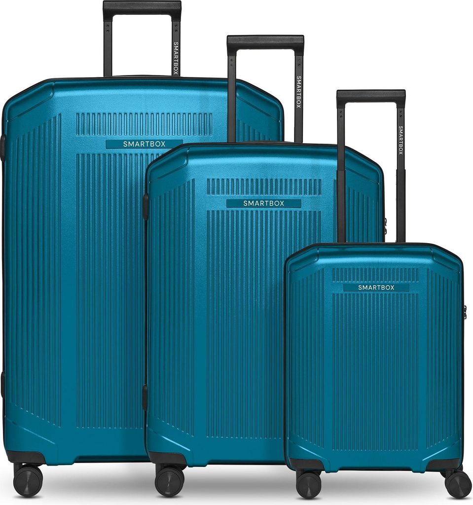 SMARTBOX Edition 02 Trolley Set 3-teilig Ocean Blue Metallic blau 55cm